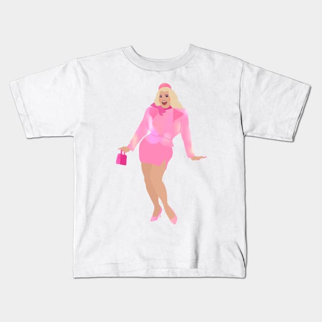 Kitty Scott-Claus Drag Queen Kids T-Shirt by rachaelthegreat